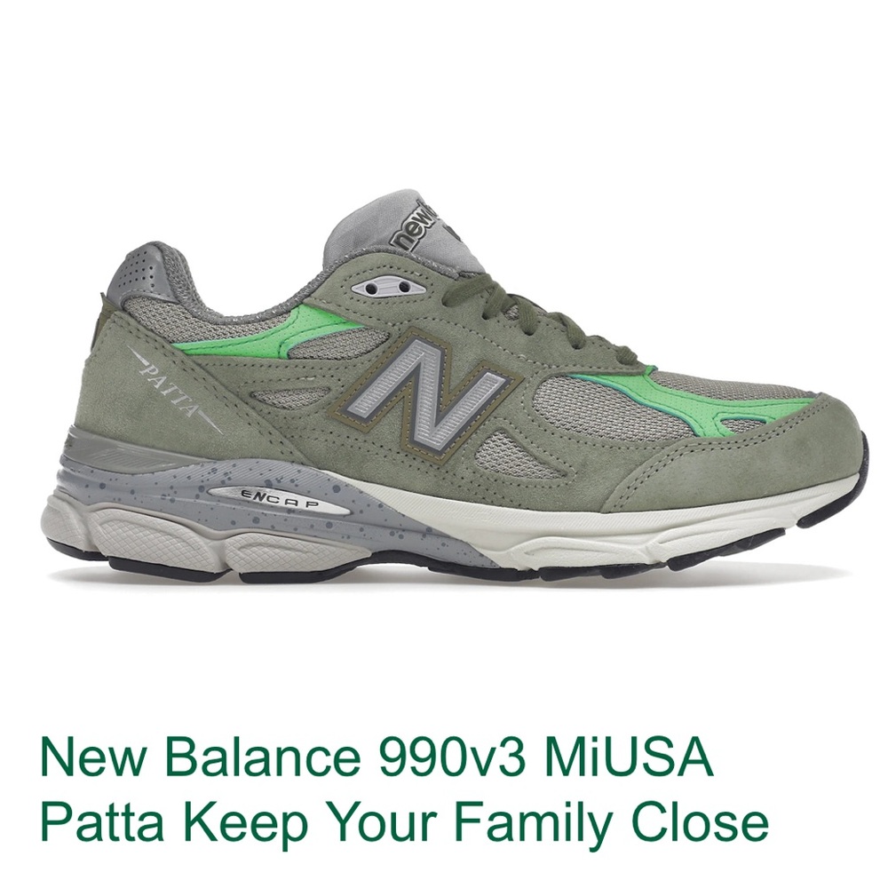 New Balance 990v3 MiUSA Patta Keep Your Family Close
